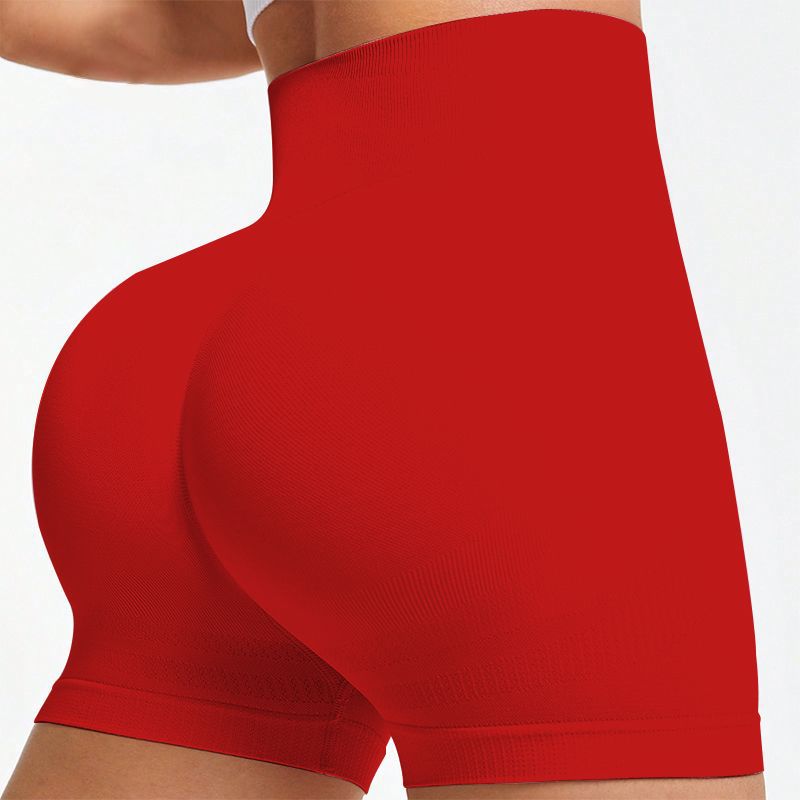 Seamless Knitted Fitness Peach-Shape 3/4-Length Leggings