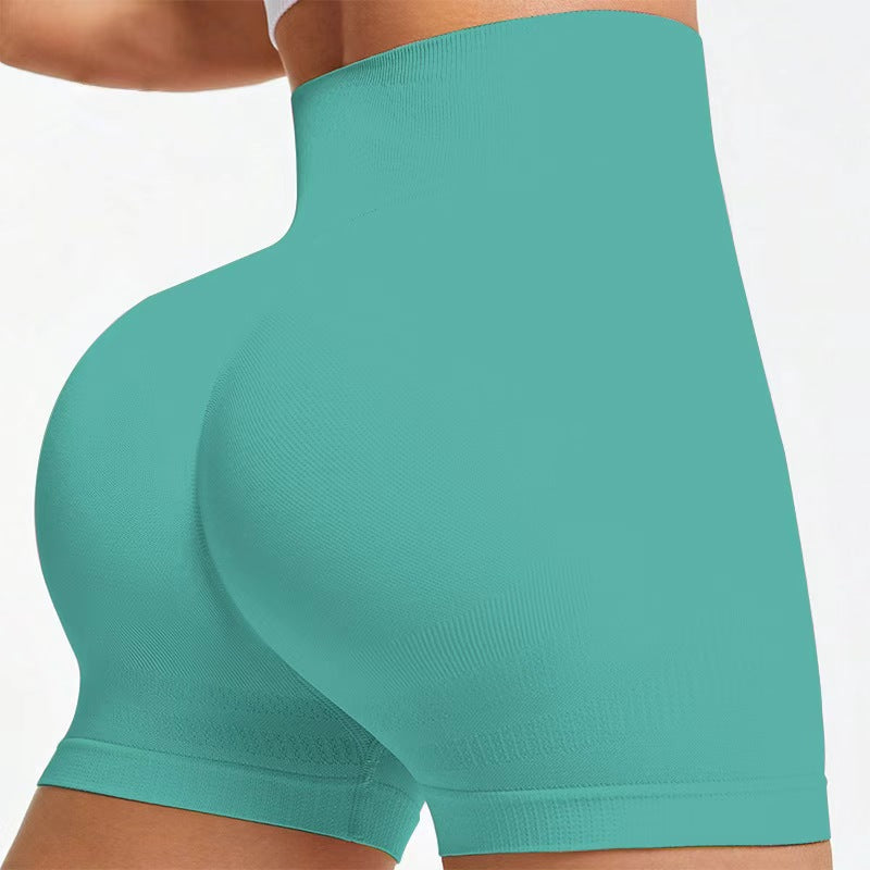 Seamless Knitted Fitness Peach-Shape 3/4-Length Leggings