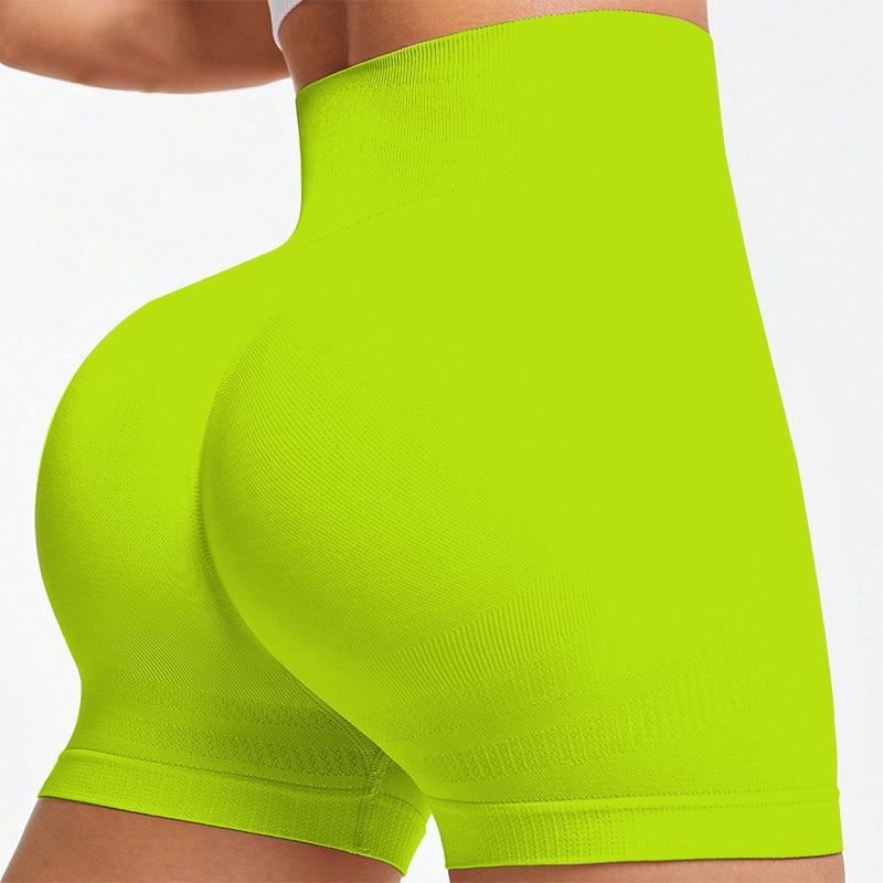 Seamless Knitted Fitness Peach-Shape 3/4-Length Leggings
