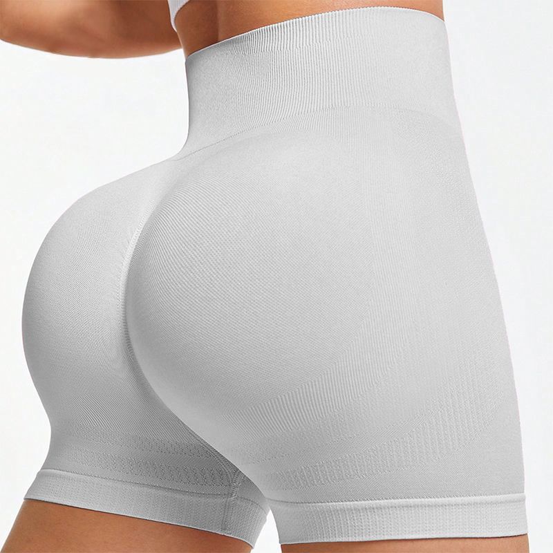 Seamless Knitted Fitness Peach-Shape 3/4-Length Leggings