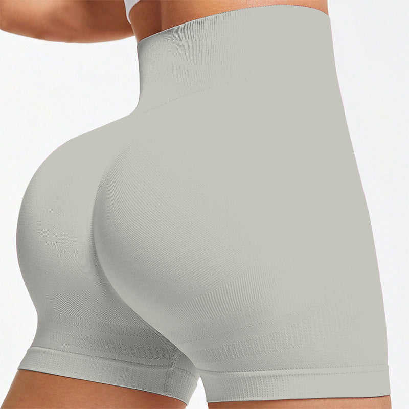 Seamless Knitted Fitness Peach-Shape 3/4-Length Leggings