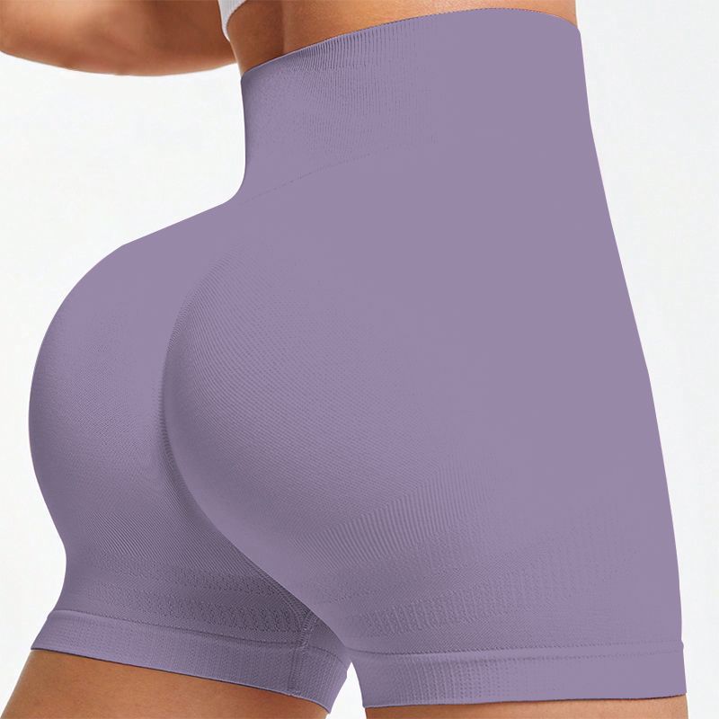 Seamless Knitted Fitness Peach-Shape 3/4-Length Leggings