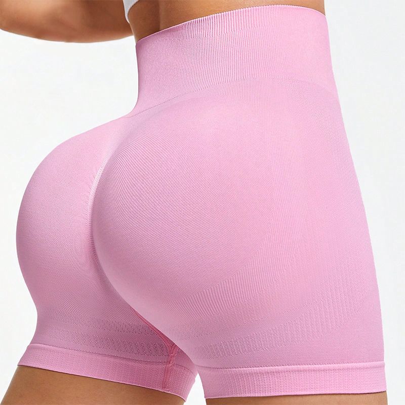 Seamless Knitted Fitness Peach-Shape 3/4-Length Leggings