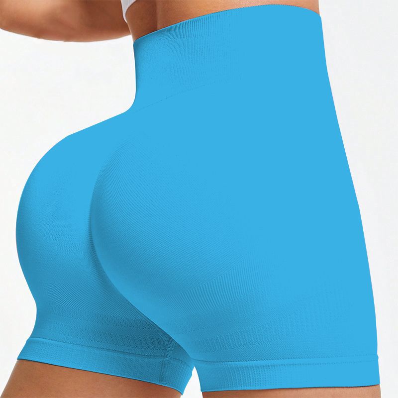 Seamless Knitted Fitness Peach-Shape 3/4-Length Leggings