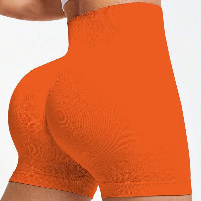 Seamless Knitted Fitness Peach-Shape 3/4-Length Leggings