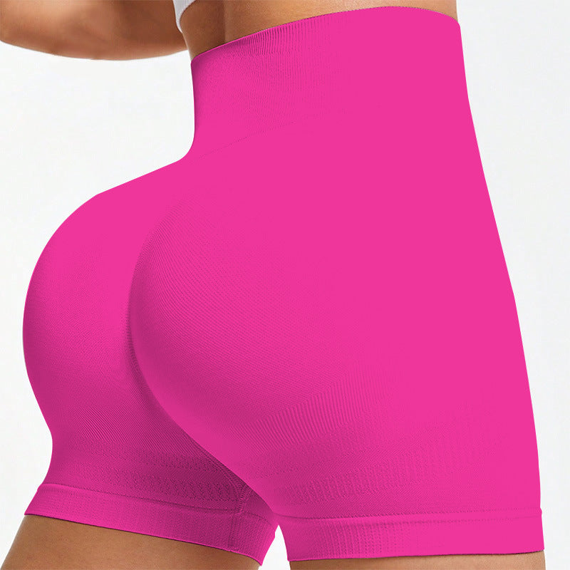 Seamless Knitted Fitness Peach-Shape 3/4-Length Leggings